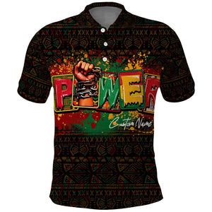 Personalized Power African Polo Shirt