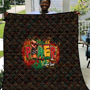 Personalized Power African Quilt