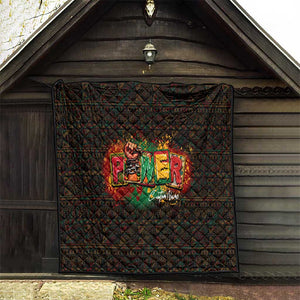 Personalized Power African Quilt