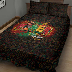 Personalized Power African Quilt Bed Set