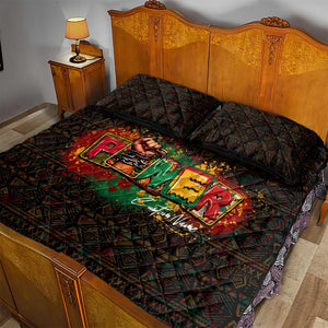 Personalized Power African Quilt Bed Set