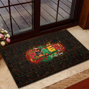 Personalized Power African Rubber Doormat