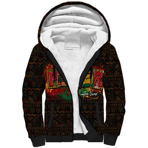 Personalized Power African Sherpa Hoodie