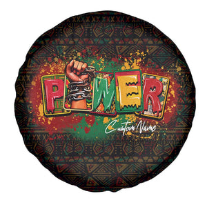 Personalized Power African Spare Tire Cover