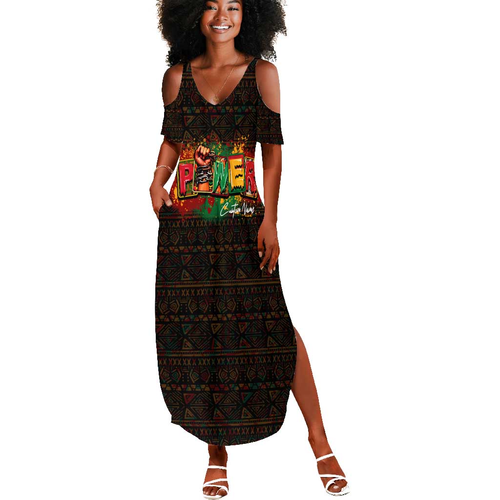 Personalized Power African Summer Maxi Dress