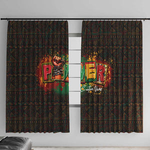 Personalized Power African Window Curtain