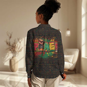 Personalized Power African Women Casual Shirt