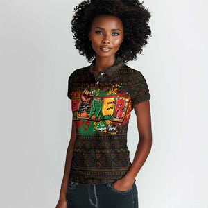 Personalized Power African Women Polo Shirt