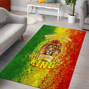 King's African Spirit Area Rug Heart of A Lion