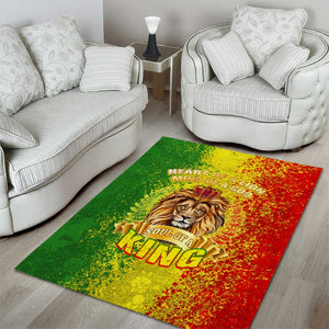 King's African Spirit Area Rug Heart of A Lion