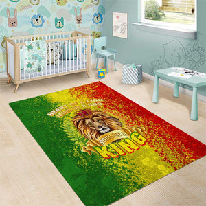 King's African Spirit Area Rug Heart of A Lion