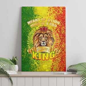 King's African Spirit Canvas Wall Art Heart of A Lion