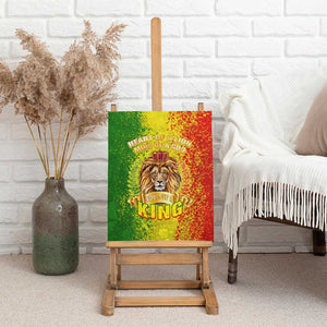 King's African Spirit Canvas Wall Art Heart of A Lion