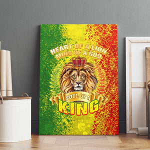 King's African Spirit Canvas Wall Art Heart of A Lion