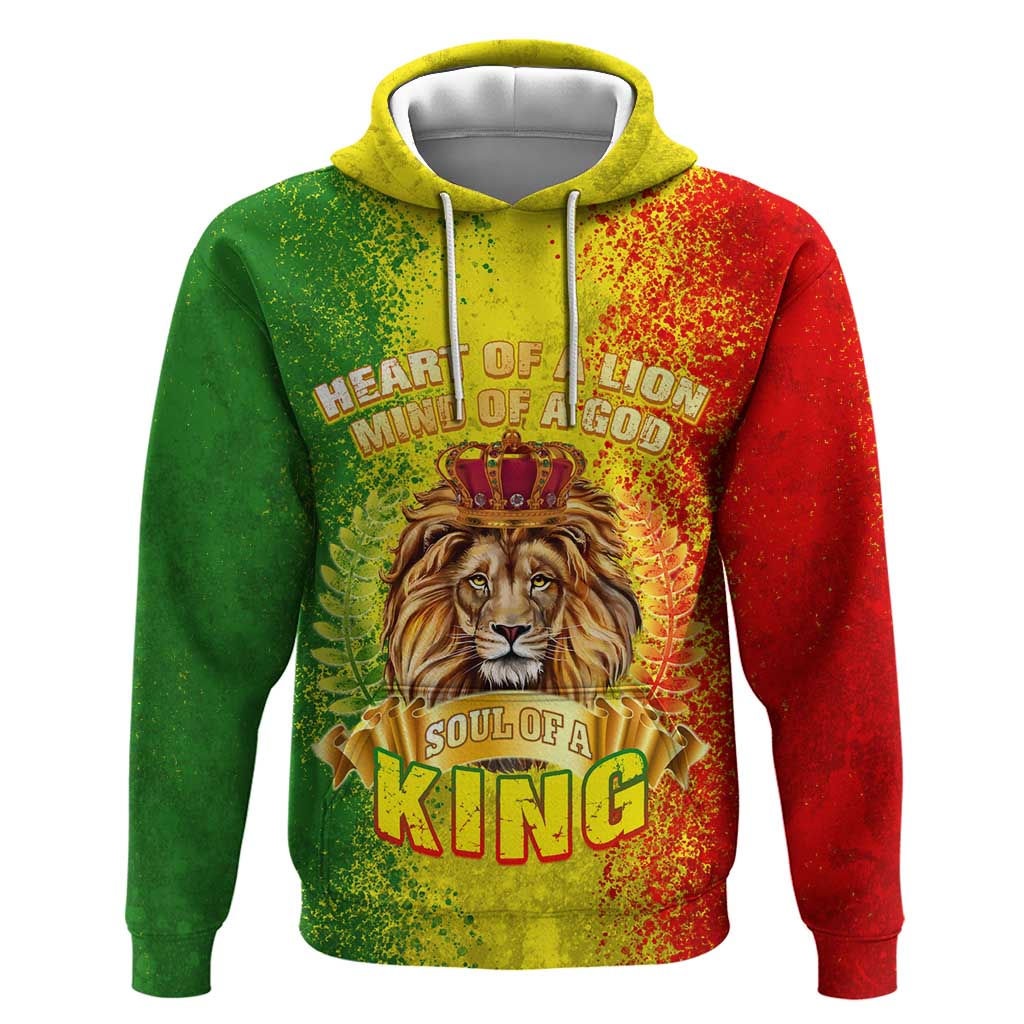King's African Spirit Hoodie Heart of A Lion