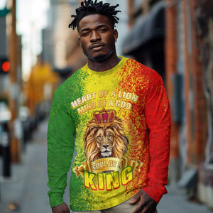 King's African Spirit Long Sleeve Shirt Heart of A Lion DT02