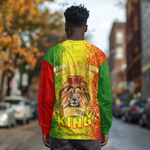 King's African Spirit Long Sleeve Shirt Heart of A Lion DT02