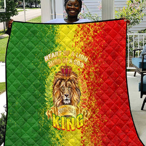 King's African Spirit Quilt Heart of A Lion