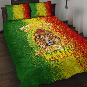 King's African Spirit Quilt Bed Set Heart of A Lion