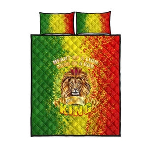 King's African Spirit Quilt Bed Set Heart of A Lion