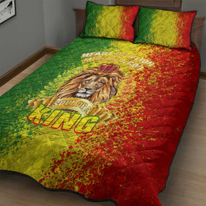 King's African Spirit Quilt Bed Set Heart of A Lion