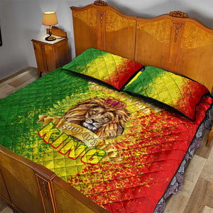 King's African Spirit Quilt Bed Set Heart of A Lion