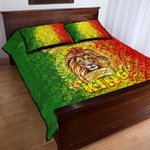 King's African Spirit Quilt Bed Set Heart of A Lion