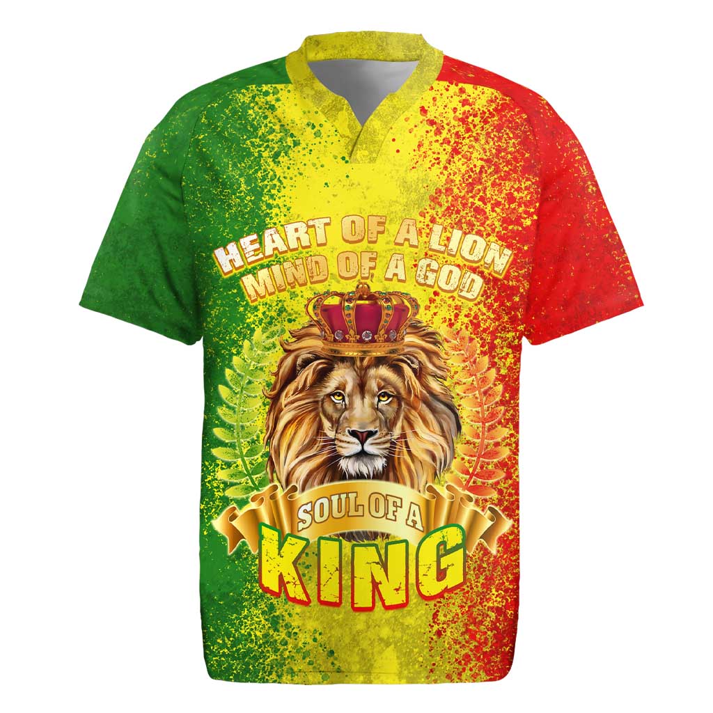 King's African Spirit Rugby Jersey Heart of A Lion