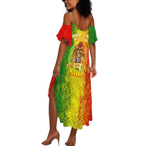 King's African Spirit Summer Maxi Dress Heart of A Lion