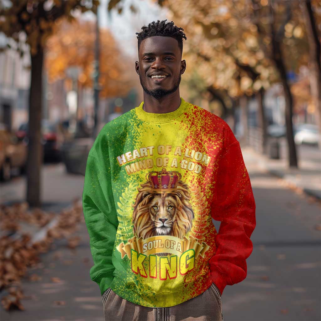 King's African Spirit Sweatshirt Heart of A Lion