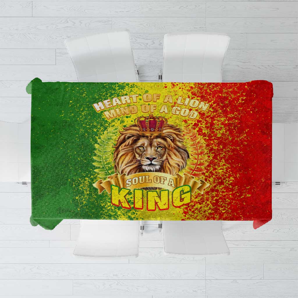 King's African Spirit Tablecloth Heart of A Lion