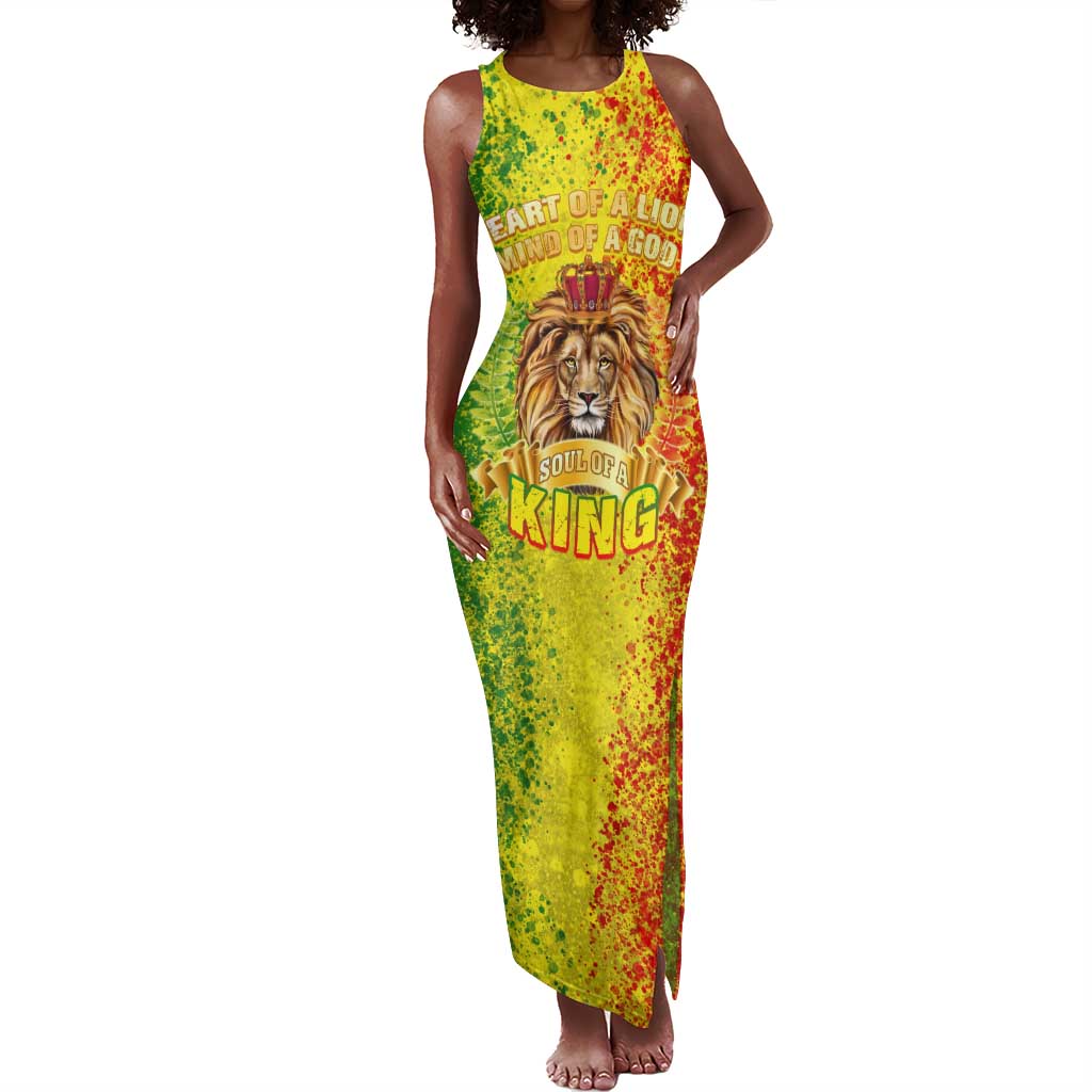 King's African Spirit Tank Maxi Dress Heart of A Lion