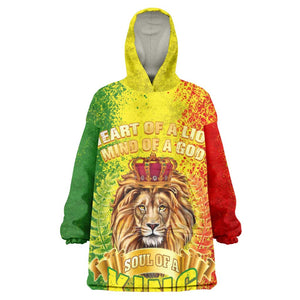 King's African Spirit Wearable Blanket Hoodie Heart of A Lion