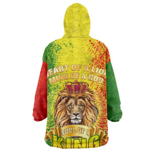 King's African Spirit Wearable Blanket Hoodie Heart of A Lion