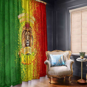 King's African Spirit Window Curtain Heart of A Lion