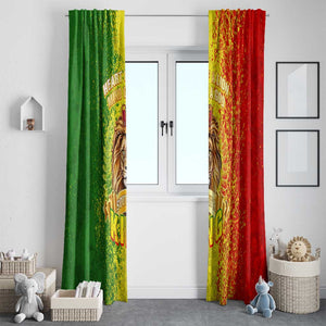 King's African Spirit Window Curtain Heart of A Lion