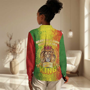 King's African Spirit Women Casual Shirt Heart of A Lion