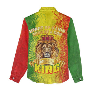 King's African Spirit Women Casual Shirt Heart of A Lion