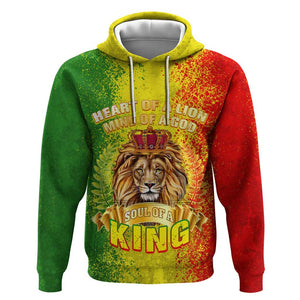 King's African Spirit Zip Hoodie Heart of A Lion