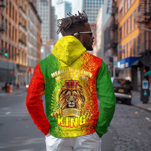 King's African Spirit Zip Hoodie Heart of A Lion