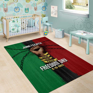 Juneteenth Freedom Day Area Rug Black Pride Month