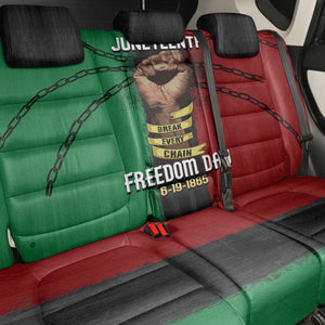 Juneteenth Freedom Day Back Car Seat Cover Black Pride Month