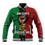 Juneteenth Freedom Day Baseball Jacket Black Pride Month DT02