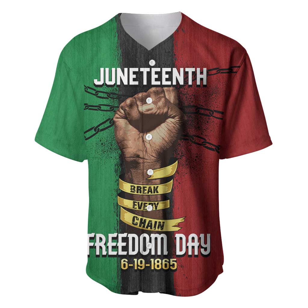 Juneteenth Freedom Day Baseball Jersey Black Pride Month