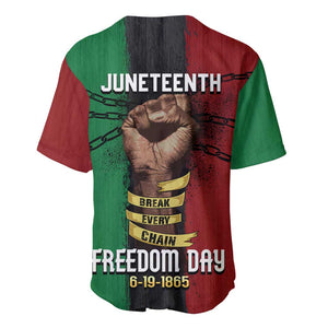 Juneteenth Freedom Day Baseball Jersey Black Pride Month