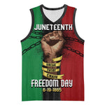 Juneteenth Freedom Day Basketball Jersey Black Pride Month DT02