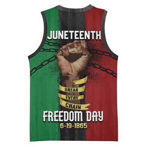 Juneteenth Freedom Day Basketball Jersey Black Pride Month DT02