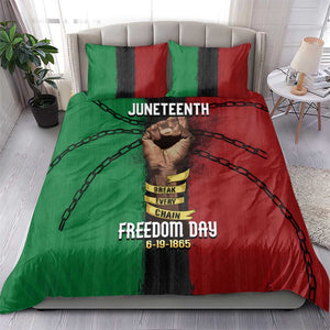 Juneteenth Freedom Day Bedding Set Black Pride Month