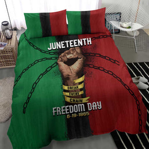 Juneteenth Freedom Day Bedding Set Black Pride Month