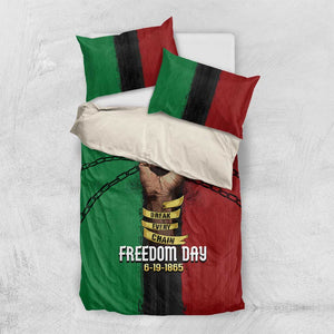 Juneteenth Freedom Day Bedding Set Black Pride Month